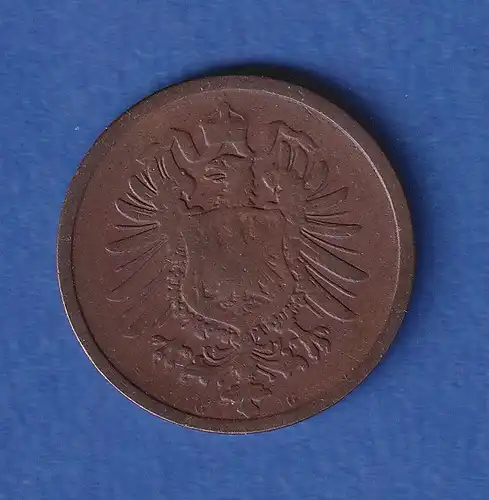 Deutsches Reich Kursmünze 2 Pfennig 1876 G ss