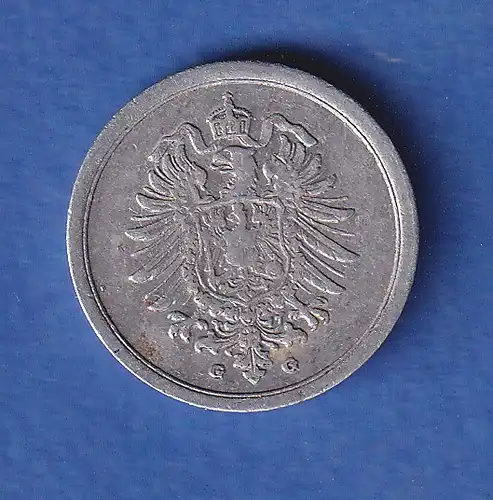 Deutsches Kaiserreich Kursmünze (Ersatzmünze) 1 Pfennig 1917 G vz