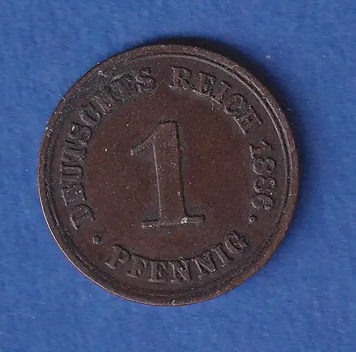 Deutsches Reich Kursmünze 1 Pfennig 1886 A ss