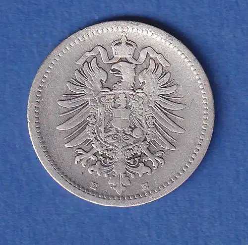 Deutsches Kaiserreich Silber-Kursmünze 50 Pfennig 1876 E vz