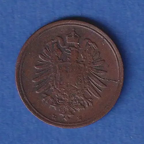 Deutsches Reich Kursmünze 1 Pfennig 1876 E ss