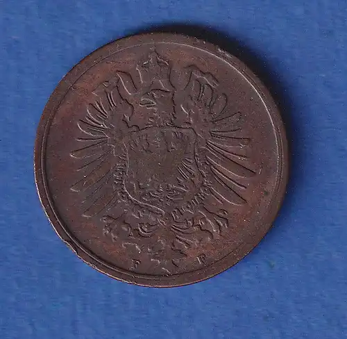 Deutsches Reich Kursmünze 2 Pfennig 1875 F ss