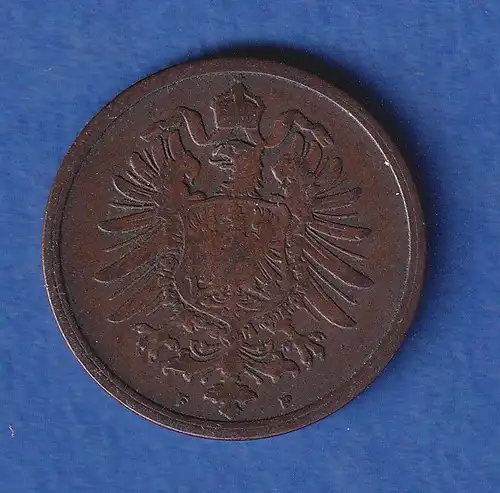 Deutsches Reich Kursmünze 2 Pfennig 1874 F ss