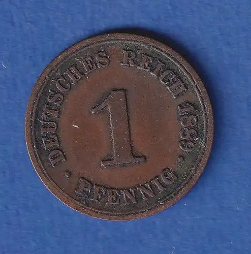 Deutsches Reich Kursmünze 1 Pfennig 1889 G ss