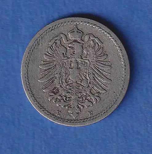 Deutsches Reich Kursmünze 5 Pfennig 1889 E ss