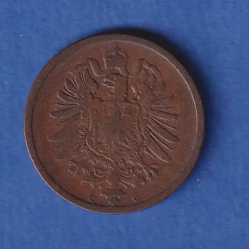 Deutsches Reich Kursmünze 2 Pfennig 1874 C ss