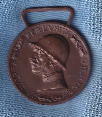 Italien Bronzemedaille Erinnerung an den Italienisch-Österreichischen Krieg 1918