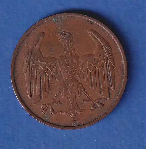 Deutsches Reich Kursmünze 4 Reichspfennig 1932 F ss-vz