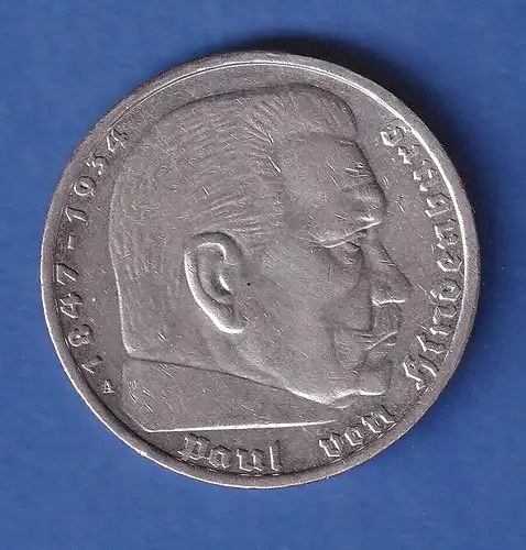Deutsches Reich Silbermünze - 5 Reichsmark Hindenburg 1935 A