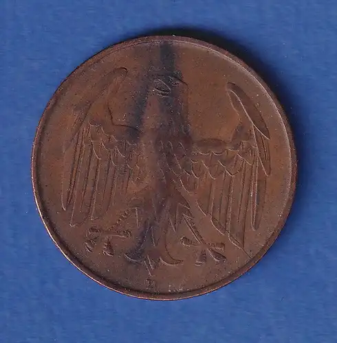 Deutsches Reich Kursmünze 4 Reichspfennig 1932 D ss-vz
