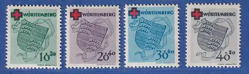 Französische Zone Württemberg 1949 Rotes Kreuz Mi.-Nr. 40-43 A **