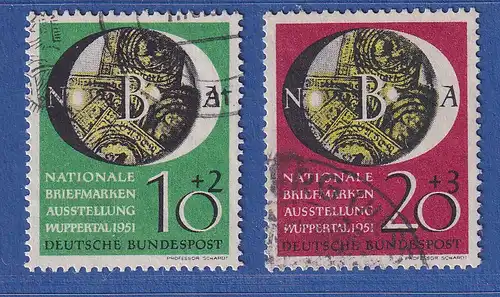 Bund 1951 Briefmarkenausstellung Wuppertal Mi.-Nr. 141-142 gestempelt