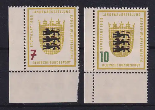 Bundesrepublik 1955 Baden-Württermberg Mi.-Nr. 212-213 Eckrandstücke UL **
