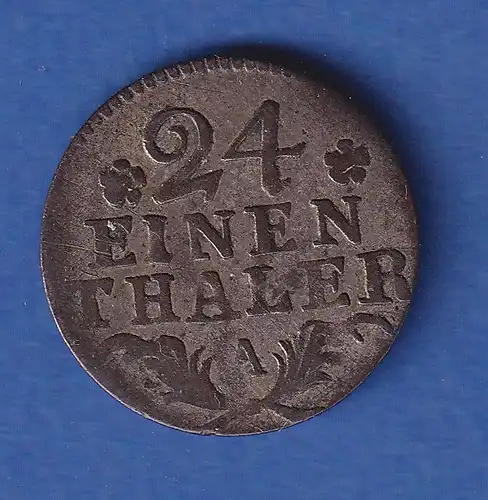 Preußen Silber-Umlaufmünze 1/24 Taler König Friedrich II. 1782 A