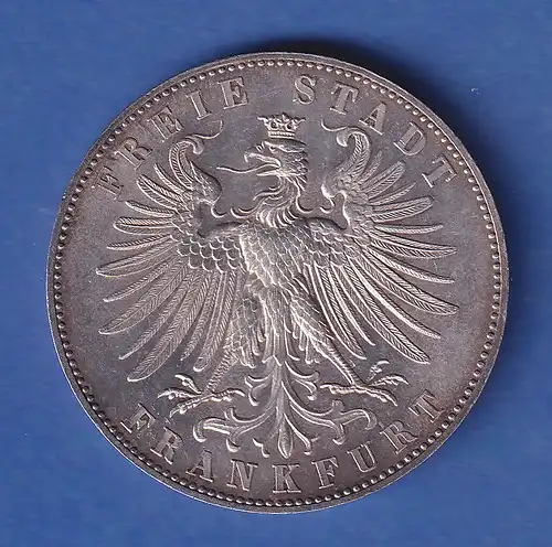 Frankfurt Silbermünze 1 Taler Deutsches Schützenfest 1862 vz