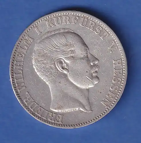 Hessen-Kassel Silbermünze 1 Taler Kurfürst Friedrich Wilhelm I. 1855