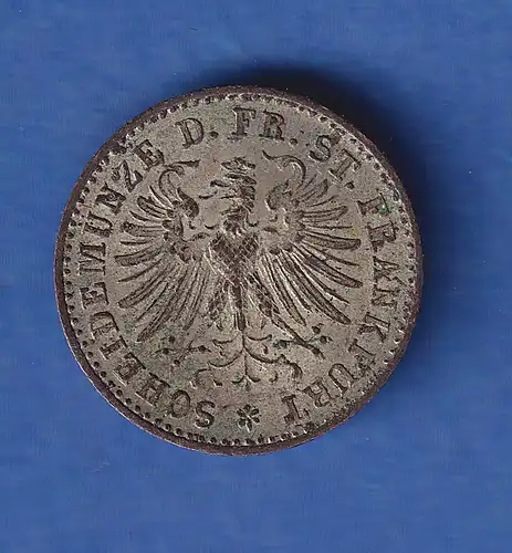 Frankfurt Silbermünze 1 Kreuzer 1864