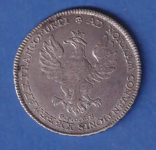 Frankfurt Silbermünze 1/2 Taler 1764