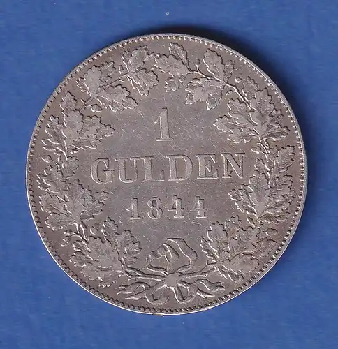 Frankfurt Silbermünze 1 Gulden 1844