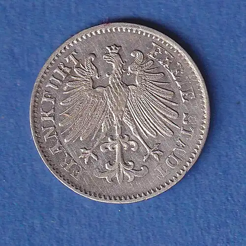 Frankfurt Silbermünze 3 Kreuzer 1856 