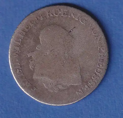 Preußen Silbermünze 1/3 Taler König Friedrich Wilhelm II. 1794 Selten !