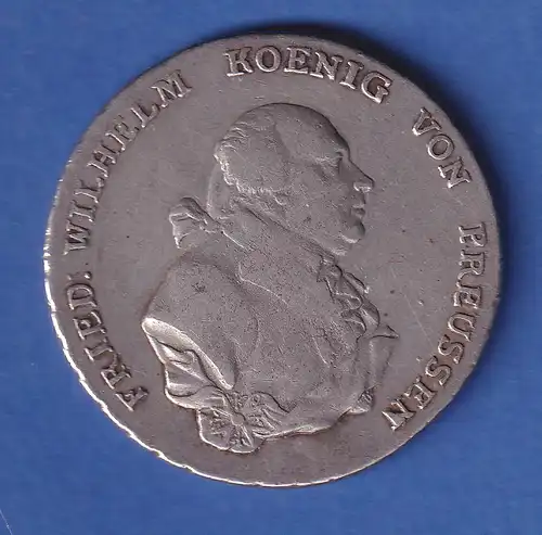 Preußen Silbermünze 1 Taler König Friedrich Wilhelm II. 1795