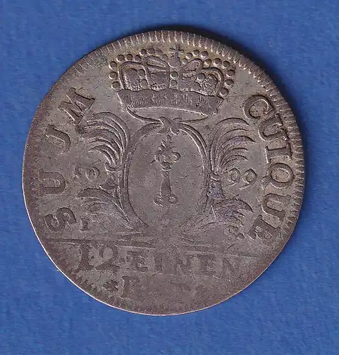 Preußen Silbermünze 1/12 Reichstaler Kurfürst Friedrich III. 1699