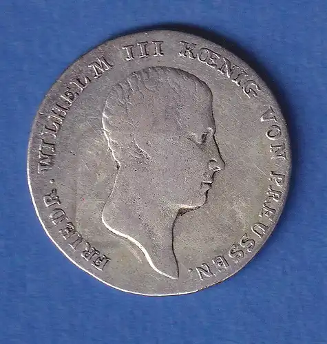 Preußen Silbermünze 1/6 Reichstaler König Friedrich Wilhelm III. 1816