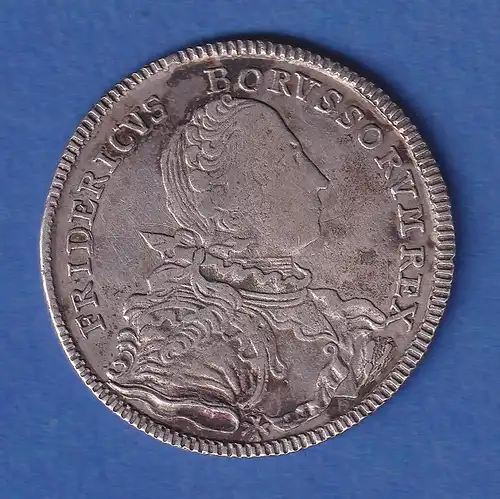 Preußen Silbermünze 1/2 Reichstaler König Friedrich II. (der Große) 1751