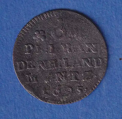 Preußen Brandenburgische Landmünze 6 Pfennige Kurfürst Friedrich III. 1695