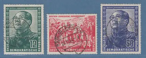 DDR 1951 Deutsch-chinesische Freundschaft Mi.-Nr. 286-88 gestempelt