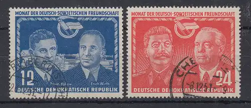 DDR 1951 Deutsch-sowjetische Freundschaft  Mi.-Nr. 296-97  Satz kpl. O 
