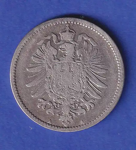 Deutsches Kaiserreich Silber-Kursmünze 1 Mark 1873 A s