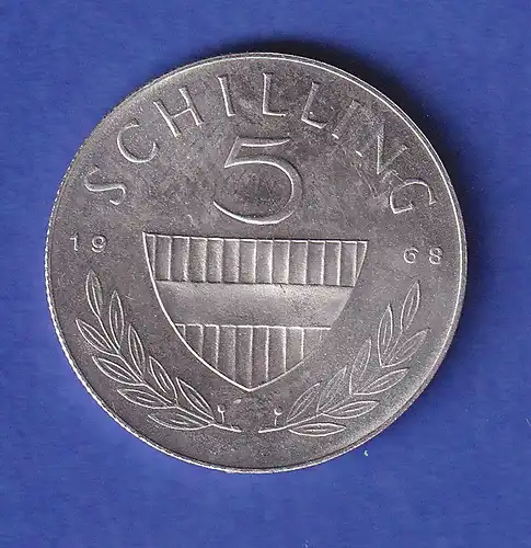 Österreich Kursmünze 5 Schilling Hofreitschule 1969 ss-vz