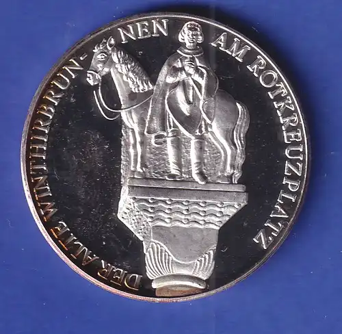 Silbermedaille 100 Jahre Eingemeindung von München - Neuhausen 1990