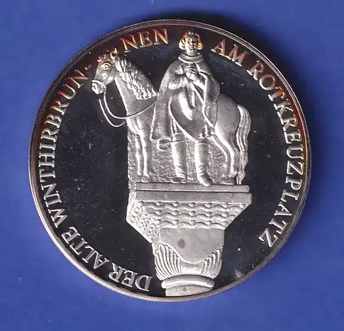 Silbermedaille 100 Jahre Eingemeindung von München-Neuhausen 1990