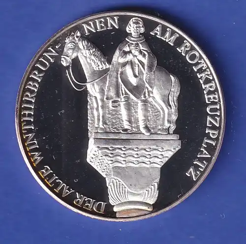 Silbermedaille 100 Jahre Eingemeindung München-Neuhausen 1990