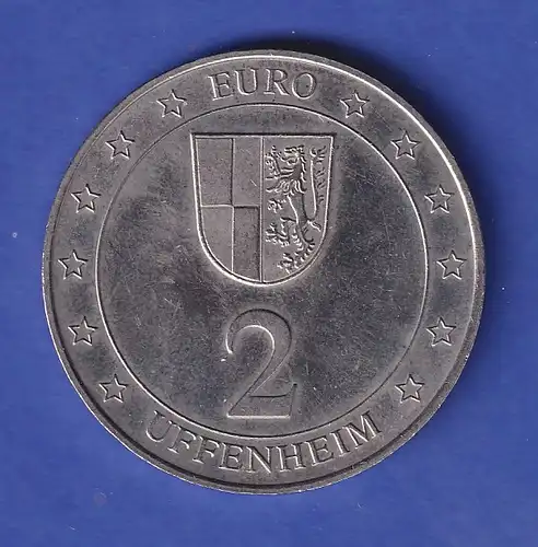 Medaille 2 Euro Uffenheim - 100 Jahre örtlicher Gewerbeverein 1997