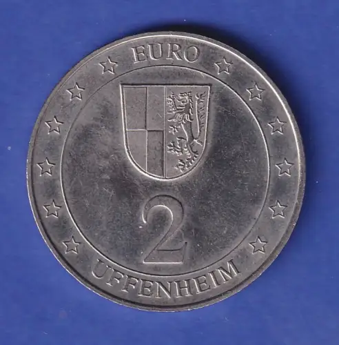 Medaille 2 Euro Uffenheim - 100 Jahre örtlicher Gewerbeverein 1997