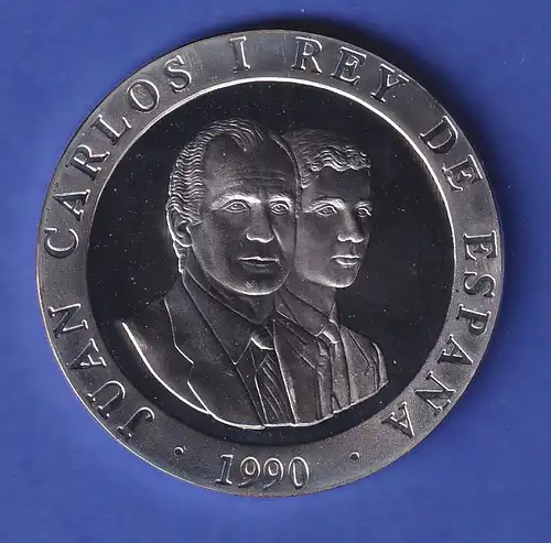 Spanien Silbermünze 2000 Pesetas Barcelona '92 Läufer 1990 PP