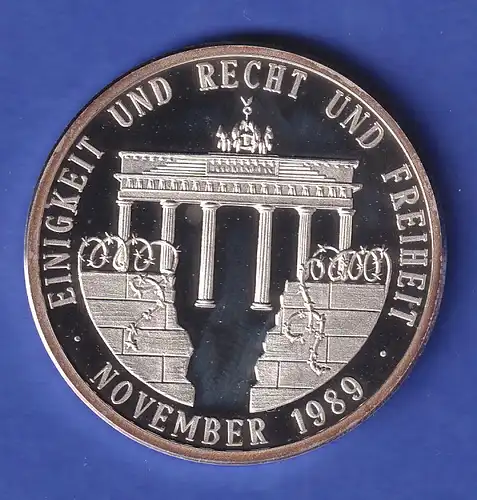 Silbermedaille Mauerfall November 1989