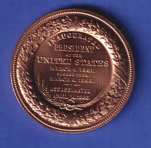 Bronzemedaille Abraham Lincoln o.J.