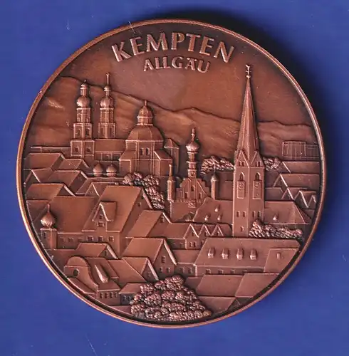 Medaille 1981 Sozialbau Kempten GmbH - Stadtansicht von Kempten im Allgäu