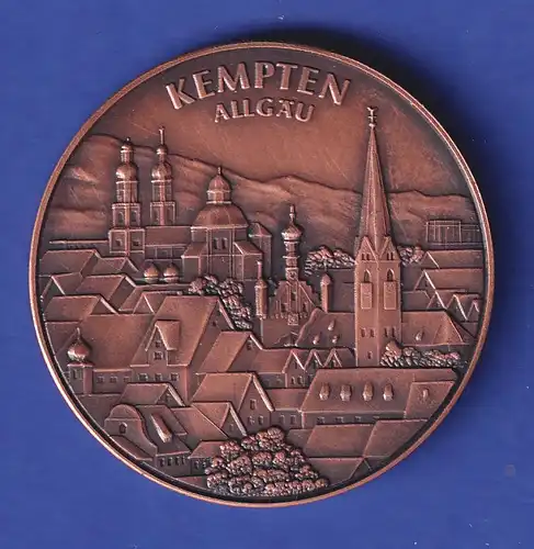 Medaille 1981 Sozialbau Kempten GmbH - Stadtansicht von Kempten / Allgäu