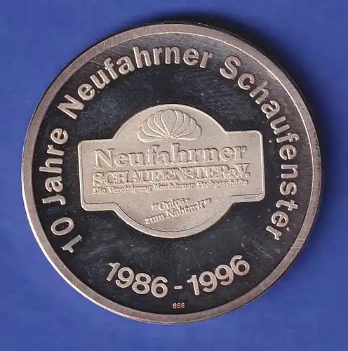 Silbermedaille Neufahrn 10 Jahre Neufahrner Schaufenster e.V. - Pfarrkirche 1996