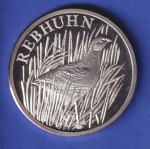 Silbermedaille Neufahrn - Moosmühle - Rebhuhn 1991  PP