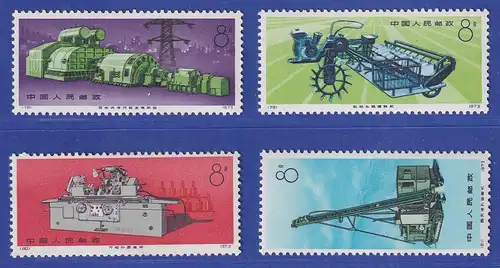 VR China 1974 Maschinenbau Mi.-Nr. 1221-1224 ** China N78-N81 Set MNH