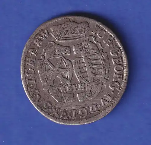 Sachsen Silbermünze 1/12 Taler Kurfürst Johann Georg IV. 1694