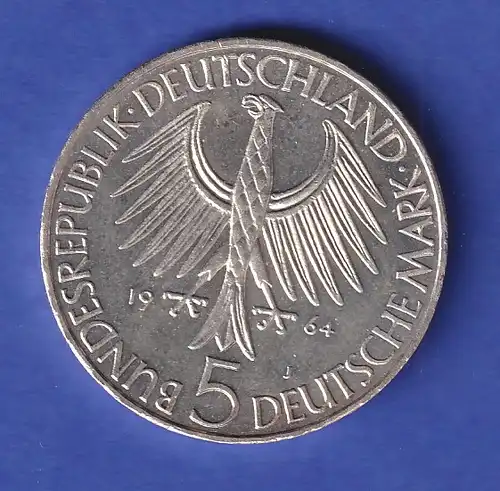 5DM Silber-Gedenkmünze 1964, Johann Gottlieb Fichte vz