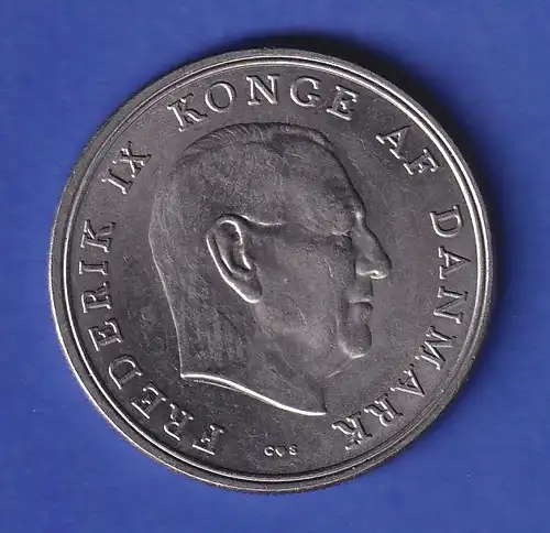 Dänemark Kursmünze 5 Kronen König Frederik IX. 1971 vz 